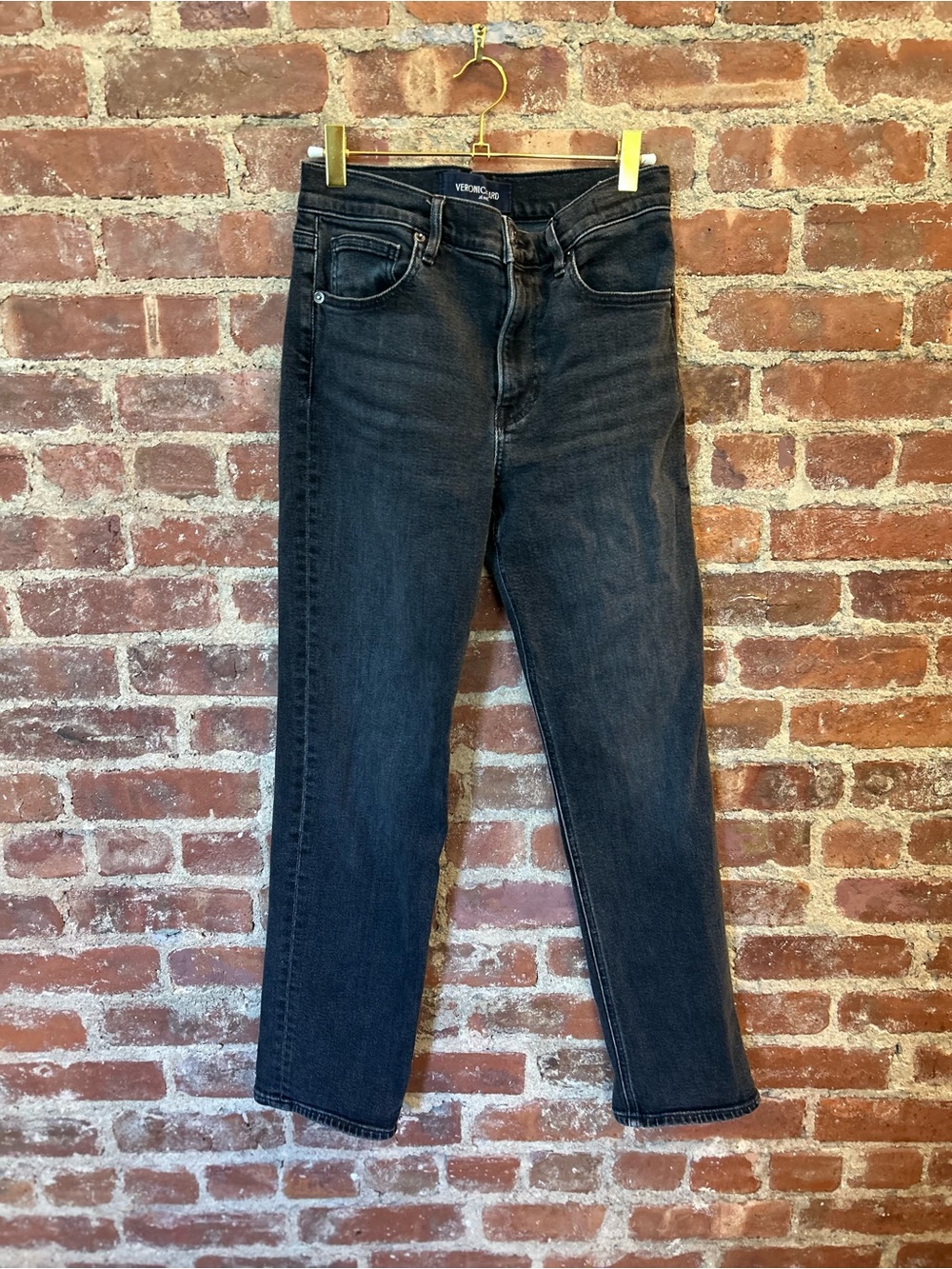 Veronica Beard Leah Women’s Black Wash Straight Jeans